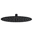 Inbouw Regendouche set Aloni Mat Zwart 25 cm Rond Hoofddouche muur Thermostaatkraan incl. handdouche