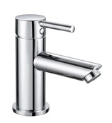 Creavit Aloni Wastafelkraan Laag Chroom eenhendel bediening warm en koud mengkraan.