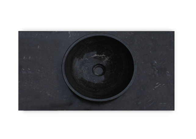 SaniPro Vision Dynasty Badkamermeubel Eiken 100cm met natuursteen waskom en blad