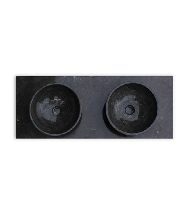 SANI-SUPPLY SaniPro Vision Dynasty Badkamermeubel Eiken 120cm met natuursteen waskommen en blad