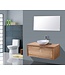 SANI-SUPPLY Badkamermeubel Wood Vision 100x47x38cm met Topblad en waskom