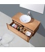 Badkamermeubel Wood Vision 100x47x38cm met Topblad en waskom
