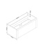 Badkamermeubel Wood Vision 100x47x38cm met Topblad en waskom
