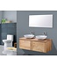 SANI-SUPPLY Badkamermeubel Wood Vision 120x47x38cm met Topblad en waskommen