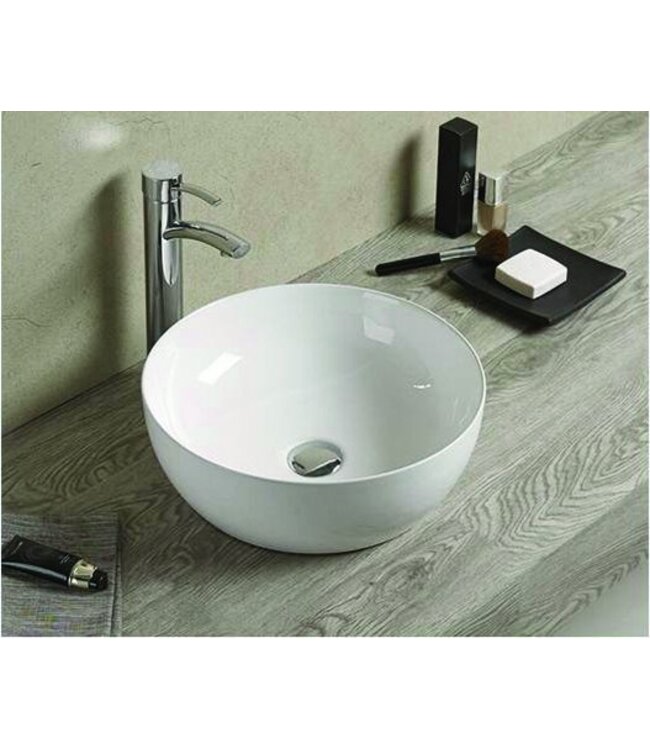 SANI-SUPPLY Badkamermeubel Wood Vision 120x47x38cm met Topblad en waskommen