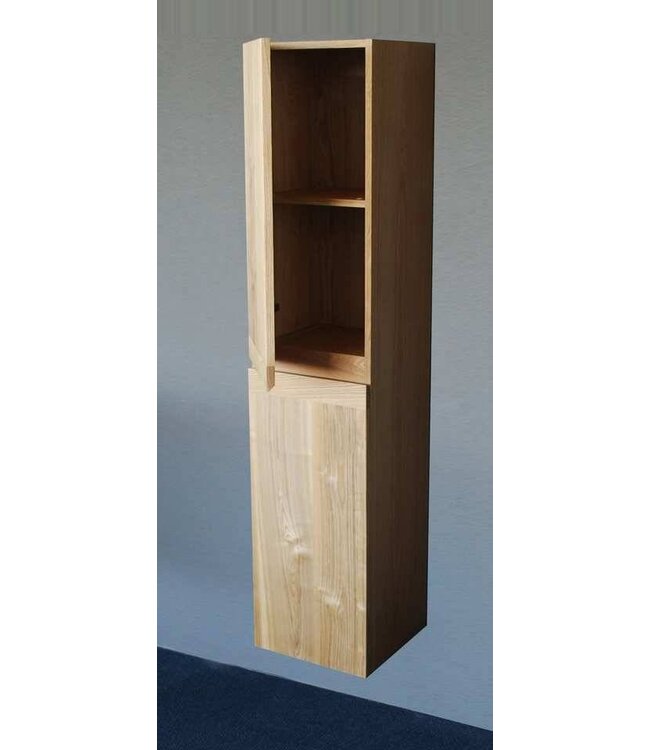 SaniPro Wood Kolomkast Eiken 160cm tweedeurs