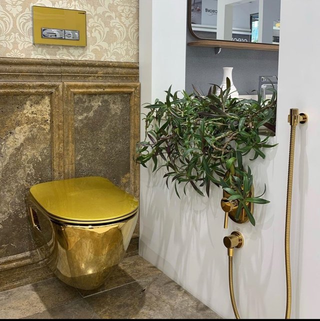 Hangtoilet Goud Creavit Tera TP325 incl. Softclose toiletbril