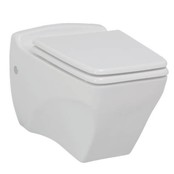 Design Hangtoilet met bidet Creavit BL320 RVS sproeier Taharet incl. Toiletbril Soft close