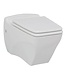 Design Hangtoilet met bidet Creavit BL320 RVS sproeier Taharet incl. Toiletbril Soft close