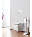 Design Hangtoilet met bidet Creavit BL320 RVS sproeier Taharet incl. Toiletbril Soft close