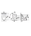 Design Hangtoilet met bidet Creavit BL320 RVS sproeier Taharet incl. Toiletbril Soft close