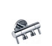 Creavit Dubbeldienstkraan bidetkraan met dubbel uitgang Hoekstopkraan geschikt voor Staandtoilet