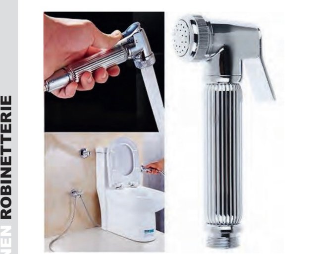 Creavit Bidet Handdouche Messing Chroom Taharet set