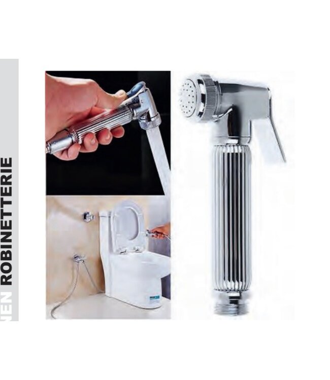 Creavit Bidet Handdouche Messing Chroom Taharet set