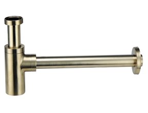 SaniPro Largo Sifon Goud Geborsteld Rond Fonteinsifon RVS 5/4" X 32 MM Design Sifon