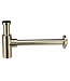 SaniPro Largo Sifon Goud Geborsteld Rond Fonteinsifon RVS 5/4" X 32 MM Design Sifon