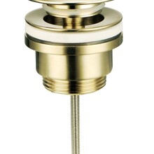 Clickwaste Goud Geborsteld SaniPro Largo Universeel afvoerdop