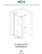 Inloopdouche 120x200cm Antikalk Helder Glas Aloni Eco Antikalk Omkeerbaar Helderglas 8mm Veiligheidsglas Nanocoating Chroom Profiel Inloopdouche 120x200cm Antikalk Helder Glas Aloni Eco Antikalk Omkeerbaar Helderglas 8mm Veiligheidsglas Nanocoating Chroom Profiel