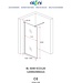 Inloopdouche 120x200cm Antikalk Helder Glas Aloni Eco Antikalk Omkeerbaar Helderglas 8mm Veiligheidsglas Nanocoating Chroom Profiel