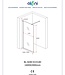 Inloopdouche 140x200cm Antikalk Helder Glas Aloni Eco Antikalk Omkeerbaar Helderglas 8mm Veiligheidsglas Nanocoating Chroom Profiel