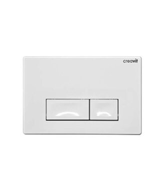 CREAVIT Drukplaat Wit Hoogglans Bedieningspaneel Vierkante Knoppen GP3001.00
