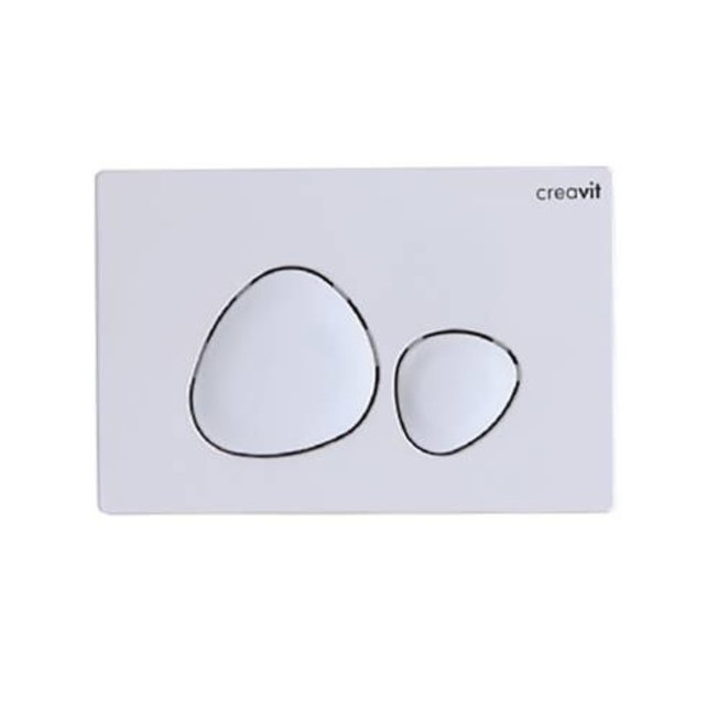 Drukplaat Hoogglans Wit Welness Bedieningspaneel Ronde Knoppen GP7001.00