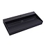 SaniPRO Wastafel Zwart Mat Quartz Trend 100x47x12 cm met 1 kraangat met overloop
