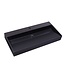 Wastafel Zwart Mat Quartz Trend 100x47x12 cm met 1 kraangat met overloop