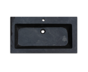 Badkamermeubelset 80cm met wastafel Vision Stone Sanipro massief eiken hout met natuursteen wasbak