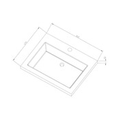 Badkamermeubelset 80cm met wastafel Vision Stone Sanipro massief eiken hout met natuursteen wasbak