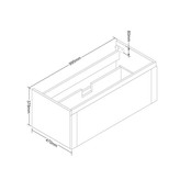 Badkamermeubelset 100cm met wastafel Vision Stone Sanipro massief eiken hout met natuursteen wasbak Badkamermeubelset 100cm met wastafel Vision Stone Sanipro massief eiken hout met natuursteen wasbak