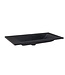 Wastafel Quartz Classic Mat Zwart 100x47x3 cm met kraangat
