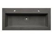 Wastafelblad Beton 100cm met 2 kraangaten SaniPro wasblad Beton 100x47x5 cm zonder overloop Wastafelblad Beton 100cm met 2 kraangaten SaniPro wasblad Beton 100x47x5 cm zonder overloop