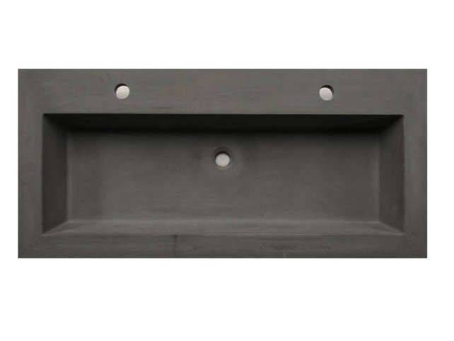 Wastafelblad Beton 100cm met 2 kraangaten SaniPro wasblad Beton 100x47x5 cm zonder overloop Wastafelblad Beton 100cm met 2 kraangaten SaniPro wasblad Beton 100x47x5 cm zonder overloop