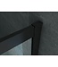 Inloopdouche Donna 100x200cm Mat Zwart Raster Aloni Donna Douchewand Industrieel 8mm Veiligheidsglas anti-kalk Aliminium Profiel