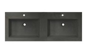 Wastafelblad Beton 120cm met 2 kraangaten SaniPro wasblad Beton 120x47x5 cm zonder overloop