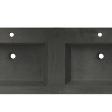 Wastafelblad Beton 120cm met 2 kraangaten SaniPro wasblad Beton 120x47x5 cm zonder overloop