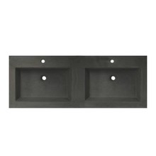 Wastafelblad Beton 120cm met 2 kraangaten SaniPro wasblad Beton 120x47x5 cm zonder overloop