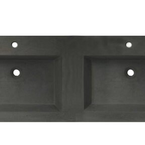 Wastafelblad Beton 120cm met 2 kraangaten SaniPro wasblad Beton 120x47x5 cm zonder overloop