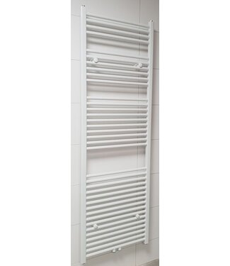 SANI-SUPPLY Handdoekradiator Wit 180x60cm 996 Watt SaniPro Lydia Midden Aansluiting - Zijaansluiting