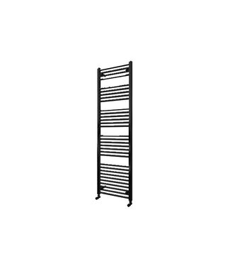SANI-SUPPLY Handdoekradiator Grafiet 120x60cm 703 Watt SaniPro Lydia Midden Aansluiting - Zijaansluiting