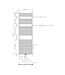 Handdoekradiator Grafiet 180x60cm 900 Watt SaniPro Lydia Midden Aansluiting - Zijaansluiting