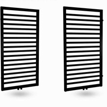 Design Handdoekradiator Antraciet 120x60cm 695 Watt SaniPro Bornova Midden Aansluiting