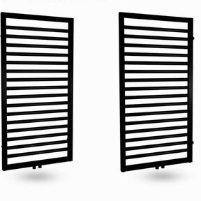 Design Handdoekradiator Antraciet 120x60cm 695 Watt SaniPro Bornova Midden Aansluiting