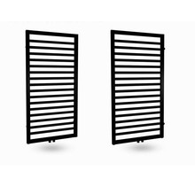 Design Handdoekradiator Antraciet 170x60cm 860 Watt SaniPro Bornova Midden Aansluiting