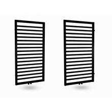 Design Handdoekradiator Antraciet 170x60cm 860 Watt SaniPro Bornova Midden Aansluiting