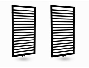 Design Handdoekradiator Antraciet 170x60cm 860 Watt SaniPro Bornova Midden Aansluiting