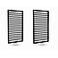 SANI-SUPPLY Design Handdoekradiator Antraciet 170x60cm 860 Watt SaniPro Bornova Midden Aansluiting