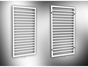 Design Handdoekradiator Wit 170x60cm 860 Watt SaniPro Bornova Midden Aansluiting