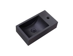 Toiletfontein Zwart Kraangat Links Quartz Recto 40x22x10cm